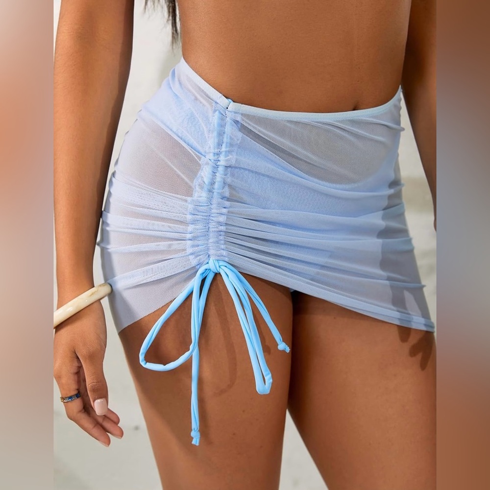 Light Blue Textured Bikini Set - Picture 7 of 8